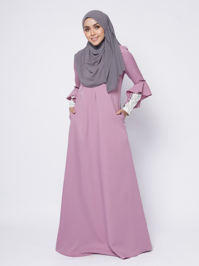 RAFINNA JUBAH - DUSTY VIOLET