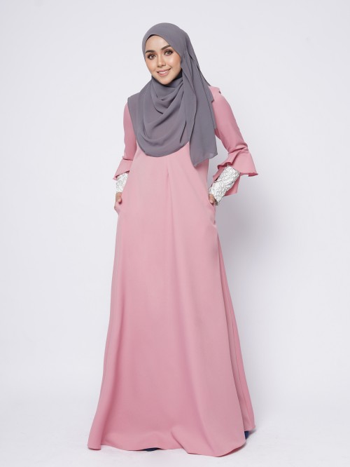 RAFINNA JUBAH - SALMON PINK