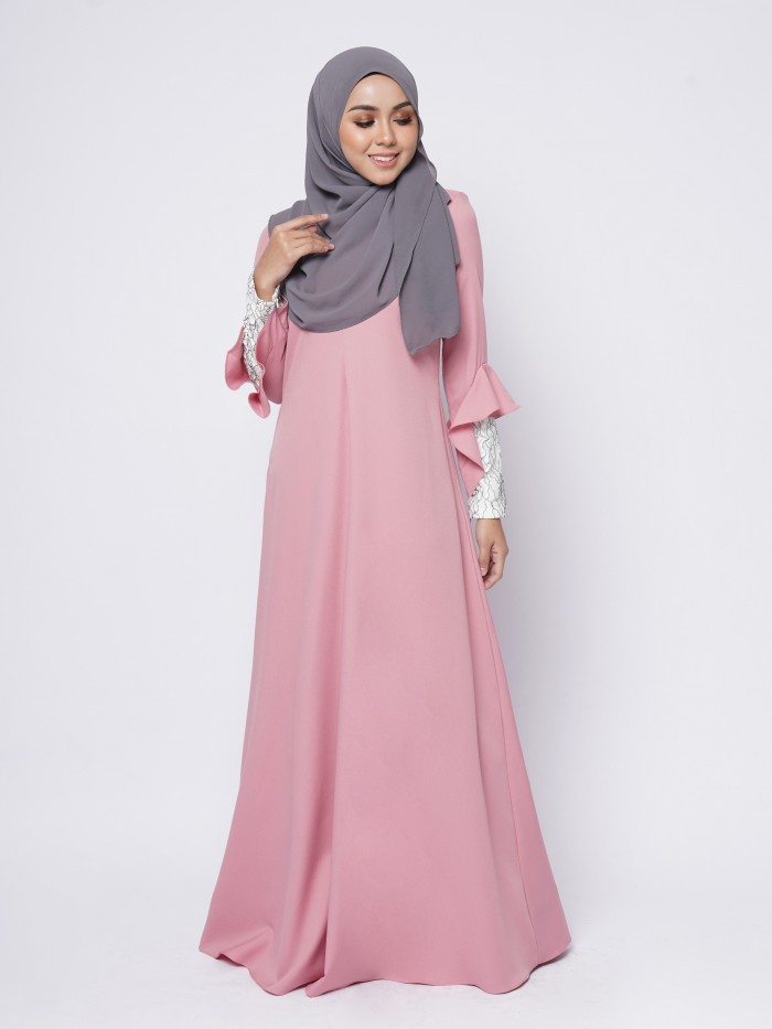 RAFINNA JUBAH - SALMON PINK