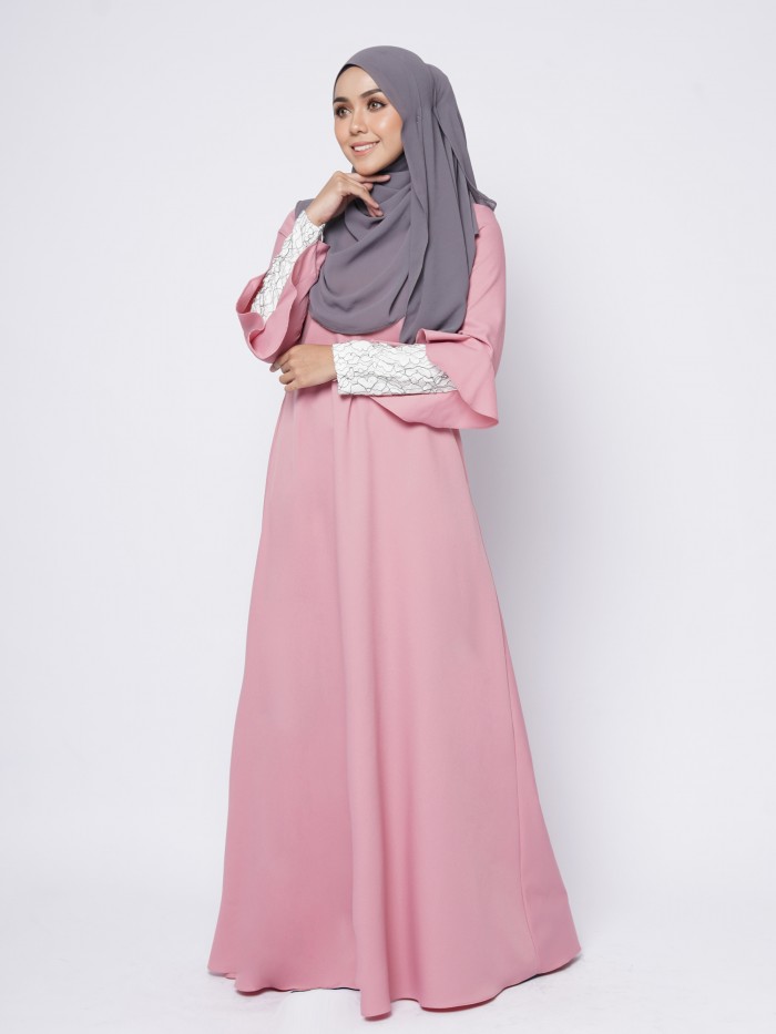 RAFINNA JUBAH - SALMON PINK