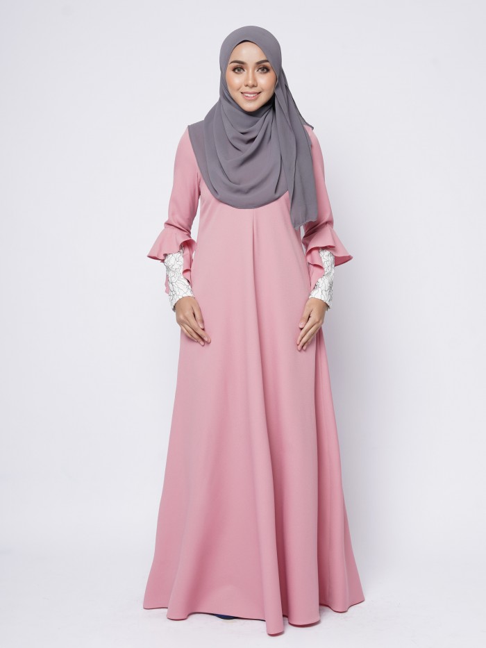 RAFINNA JUBAH - SALMON PINK