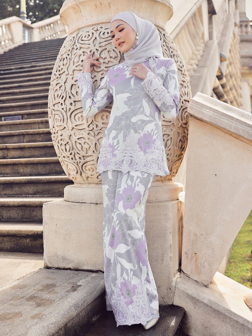 ARABELLE KURUNG - GREY LILAC