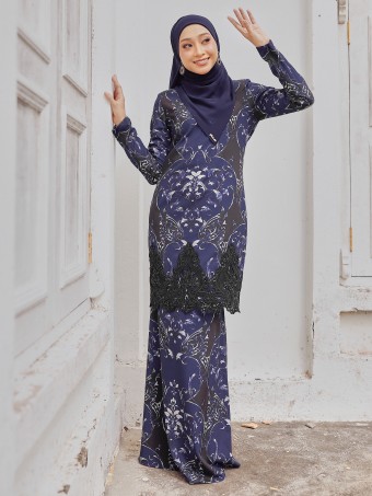 BALQIS KURUNG - NAVY