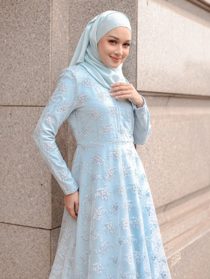 DELINA DRESS - BABY BLUE