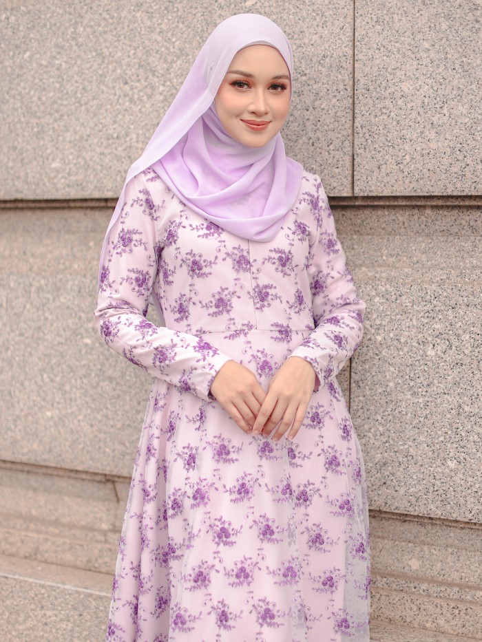 DELINA DRESS - LILAC PURPLE