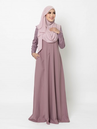 ERIMAAN JUBAH - DUSTY PURPLE