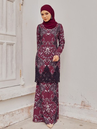 BALQIS KURUNG - MAROON