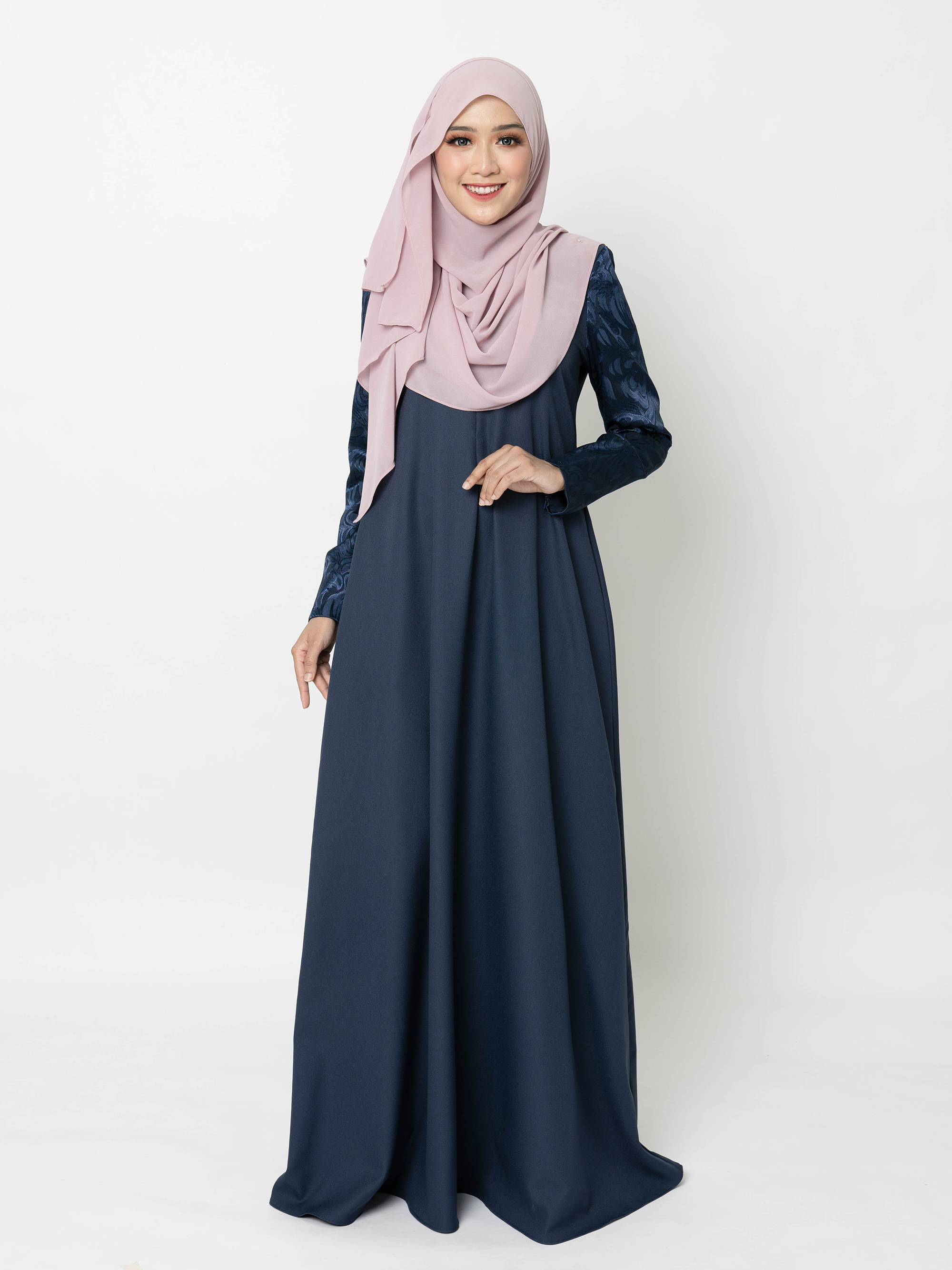 jubah dark blue